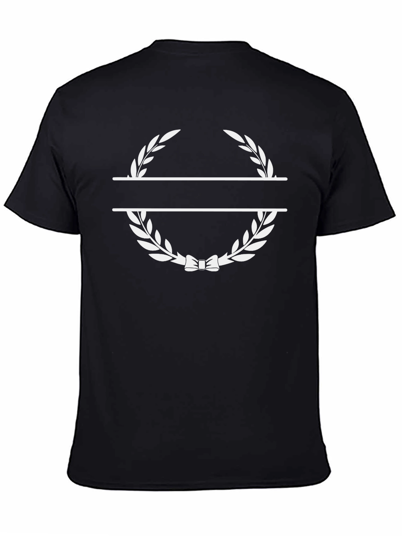 Monogram Laurel Wreath Black T-Shirt
