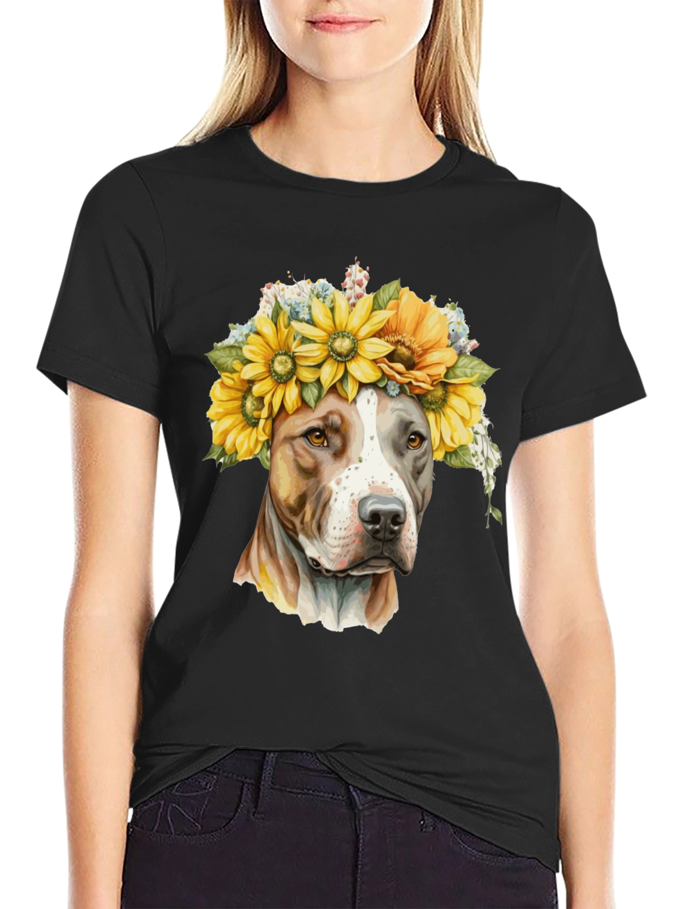 Sunflower Pitbull T-Shirt