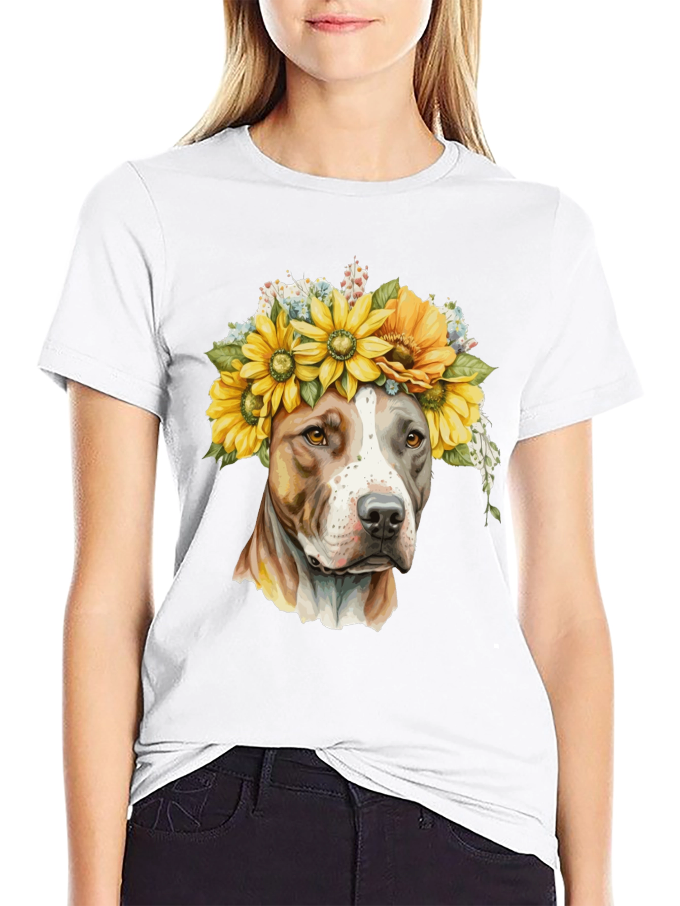 Sunflower Pitbull T-Shirt