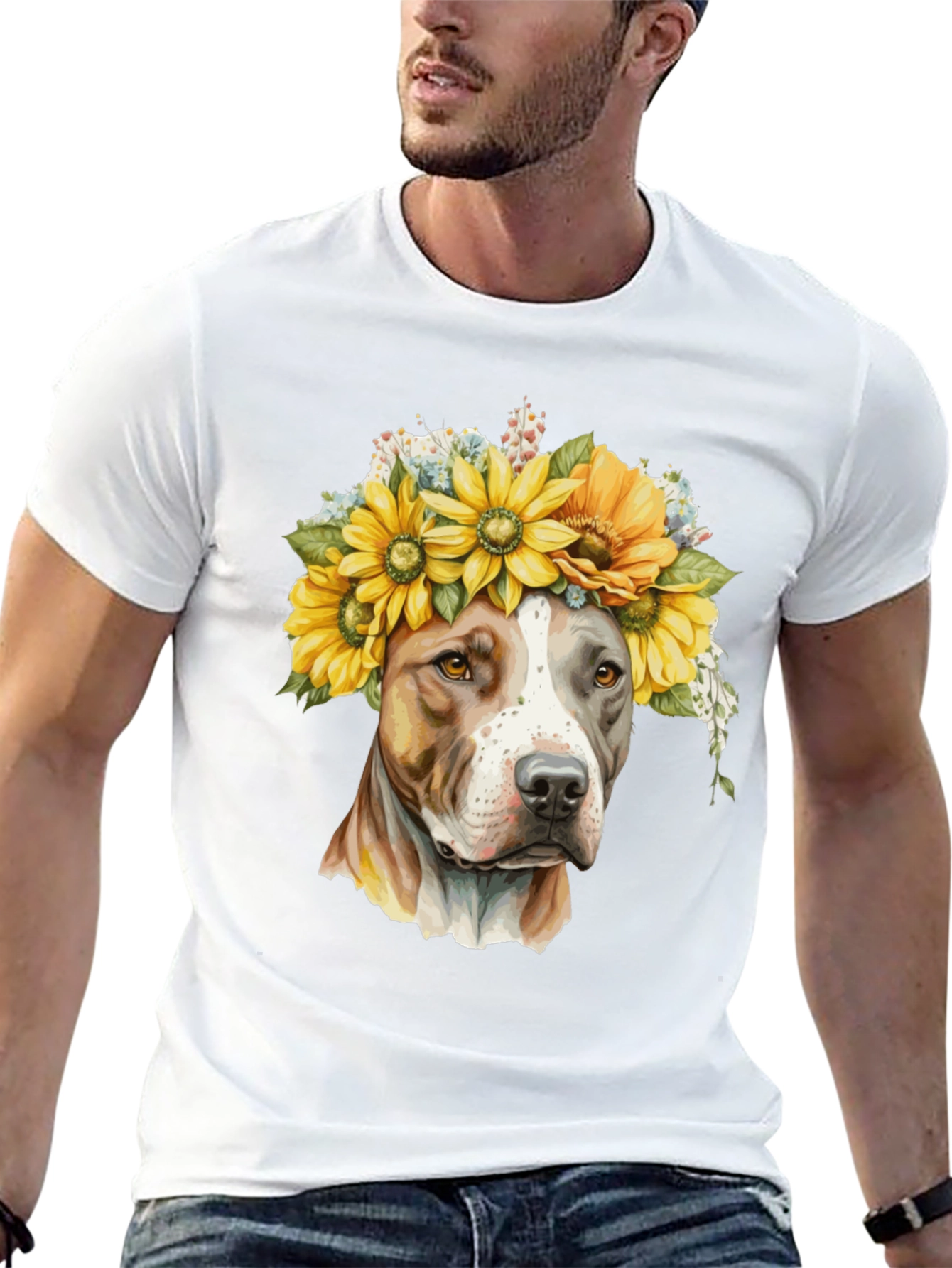 Sunflower Pitbull T-Shirt