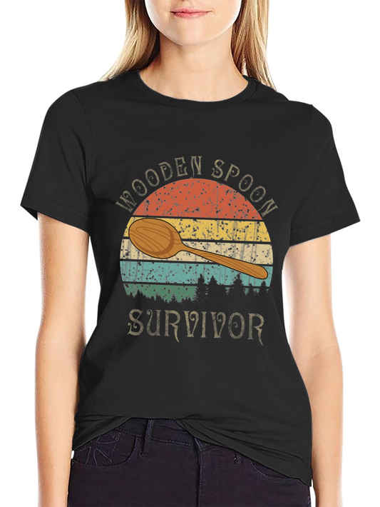 Wooden Spoon Survivor Tee - Retro Style Comfort