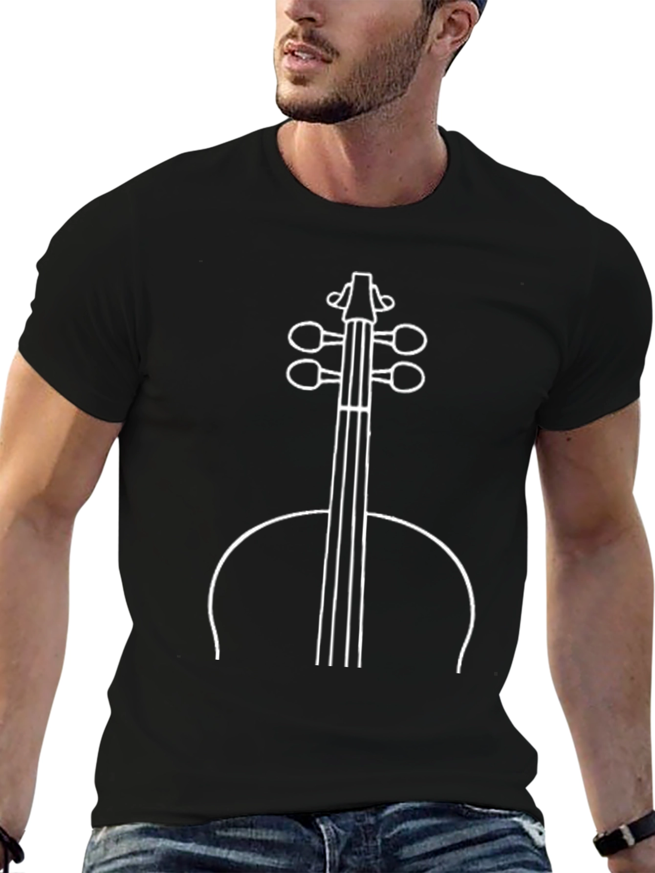Cello Graphic Tee - Music Lover T-Shirt