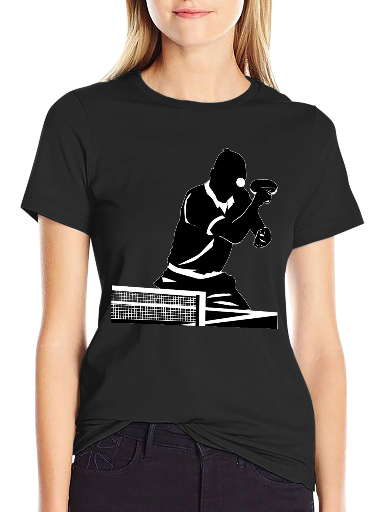 Table Tennis Player Graphic T-Shirt