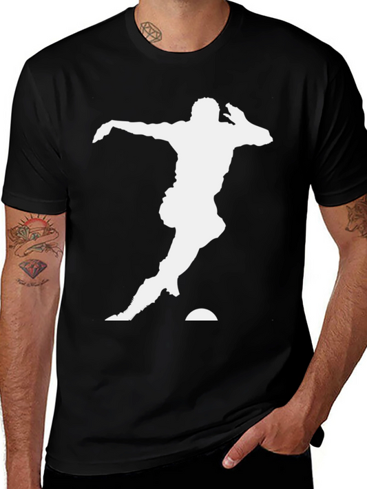 Athlete Silhouette Black Tee