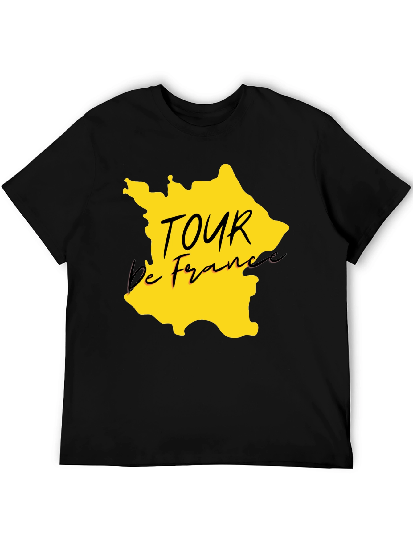 Tour de France Graphic T-Shirt - Black Cotton Tee
