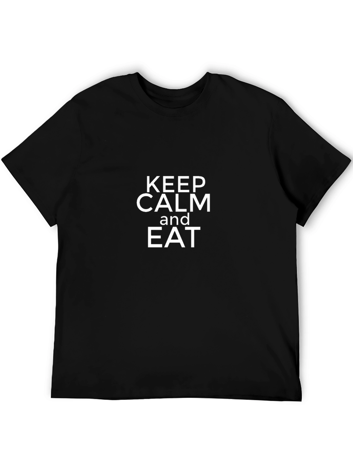 Keep Calm and Eat Black T-Shirt