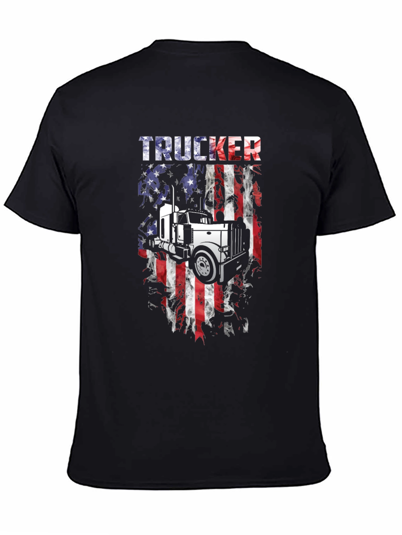 Trucker USA Flag Graphic Tee - Mens