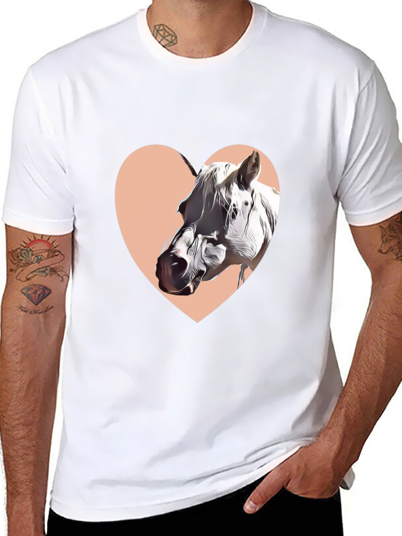 Horse Heart Graphic Tee - Unisex