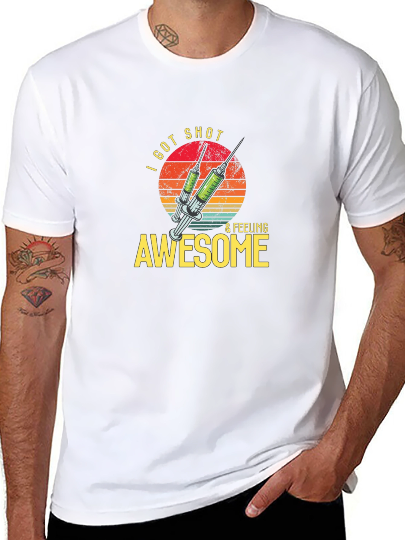 I Got Shot & Feeling Awesome T-Shirt