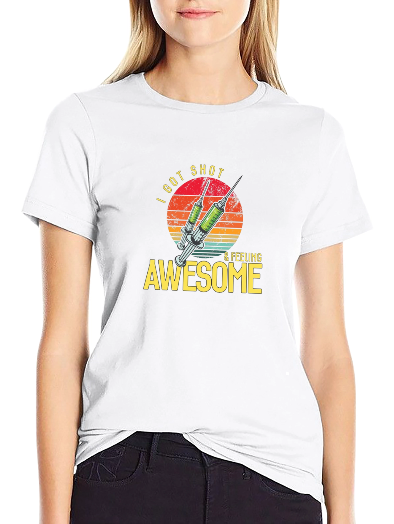 I Got Shot & Feeling Awesome T-Shirt