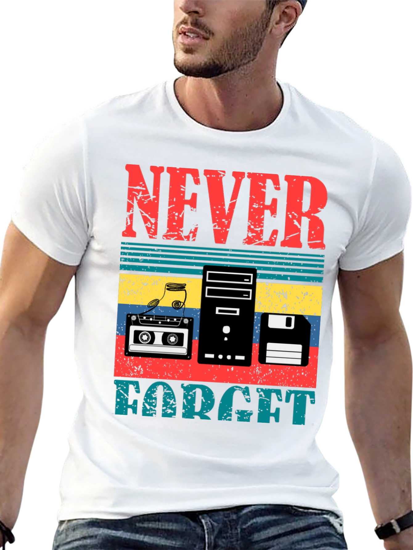 Retro Never Forget Graphic Tee