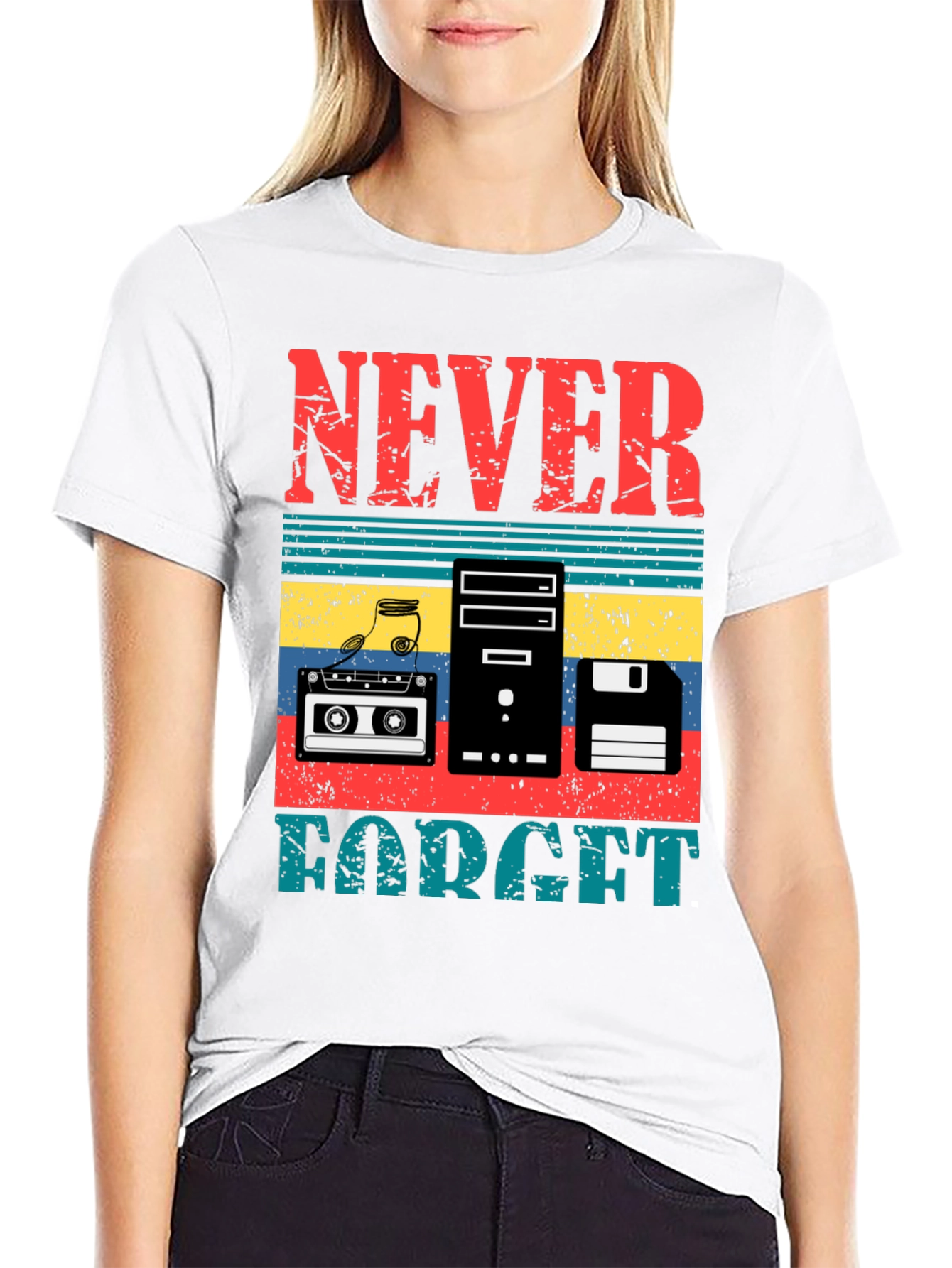 Retro Never Forget Graphic Tee