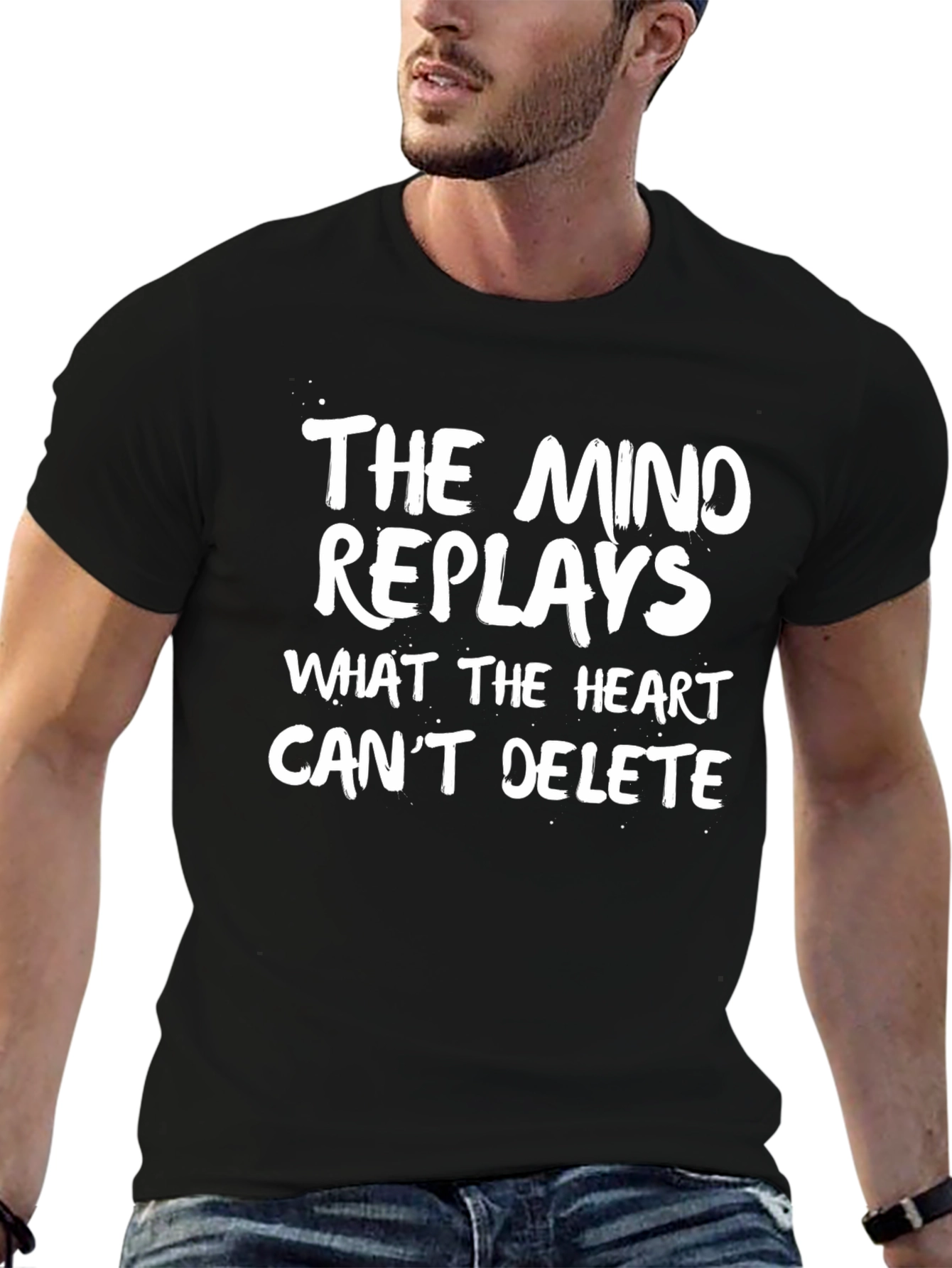 Mind Replays T-Shirt -  Emotional Quote Tee