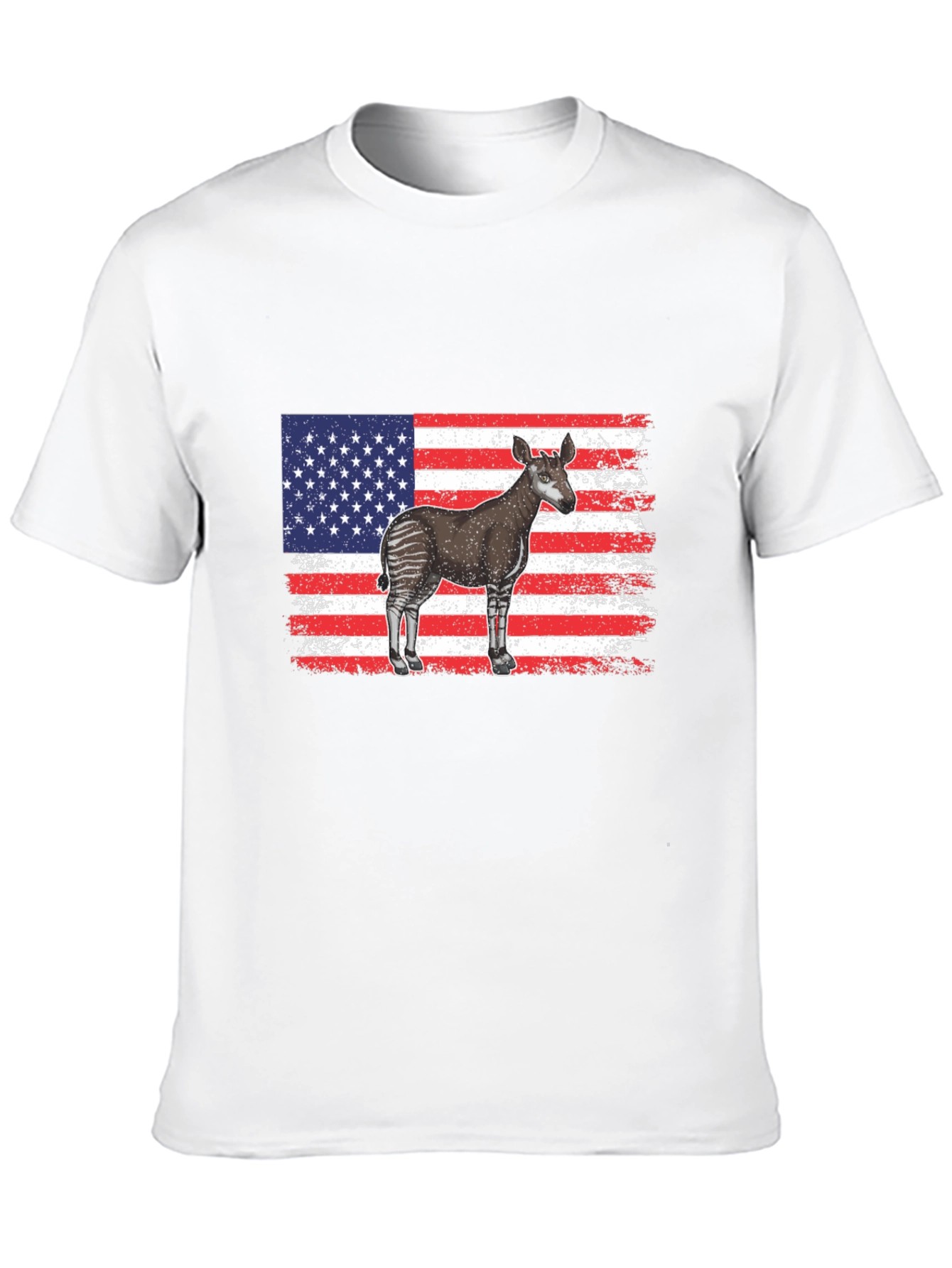 American Flag Okapi T-Shirt