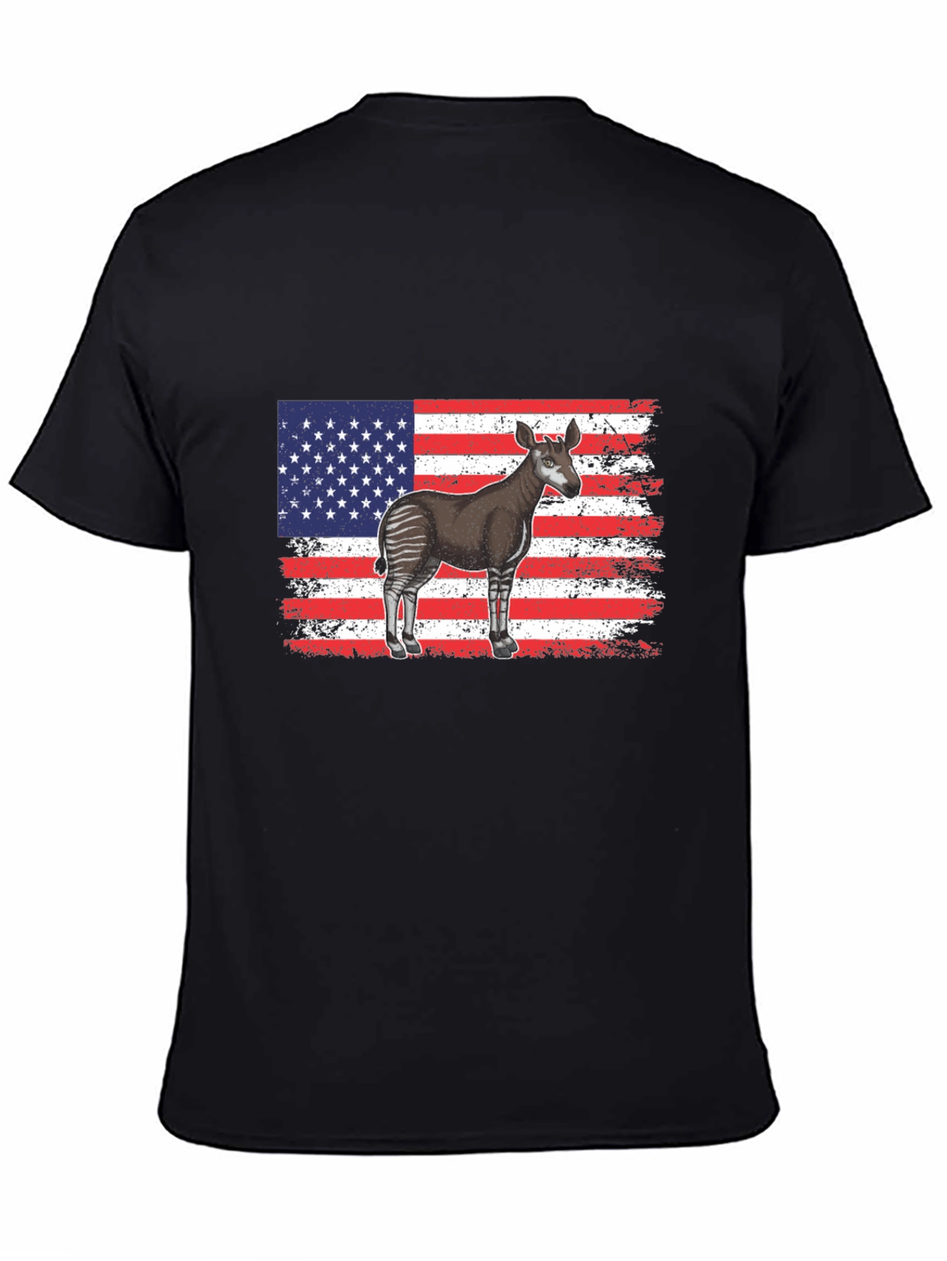American Flag Okapi T-Shirt