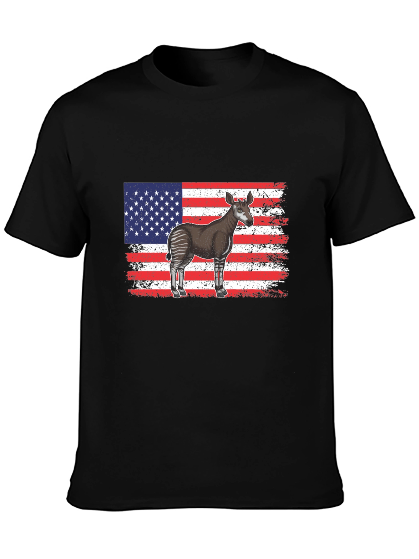 American Flag Okapi T-Shirt