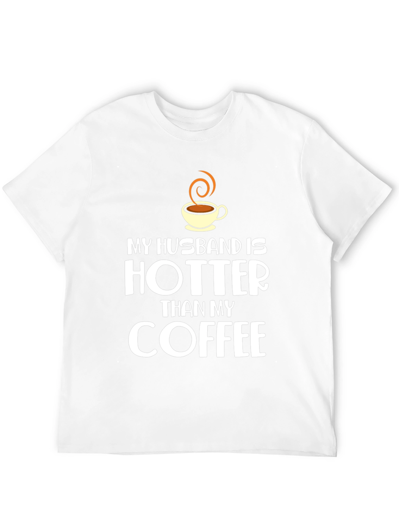 Funny Husband Hotter Than Coffee Black T-Shirt