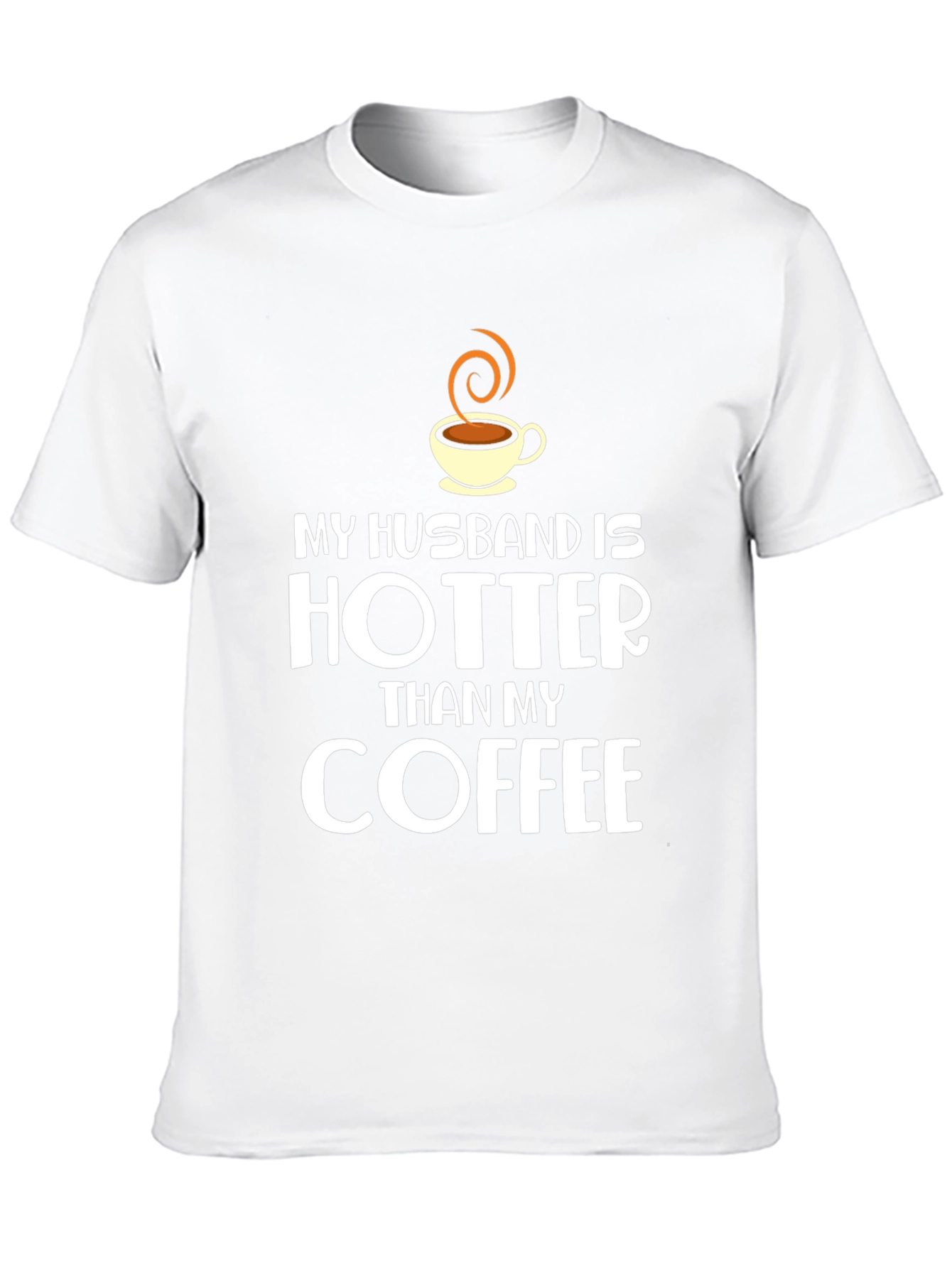 Funny Husband Hotter Than Coffee Black T-Shirt