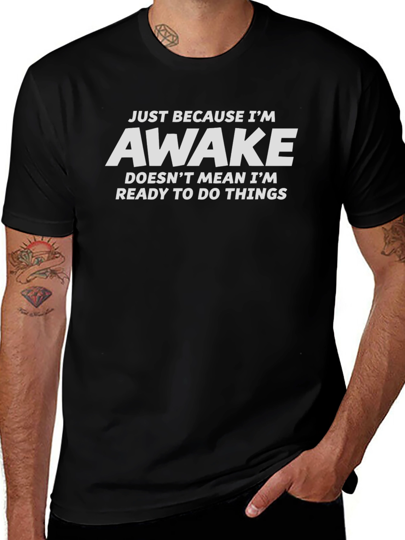 Funny Awake Graphic Tee