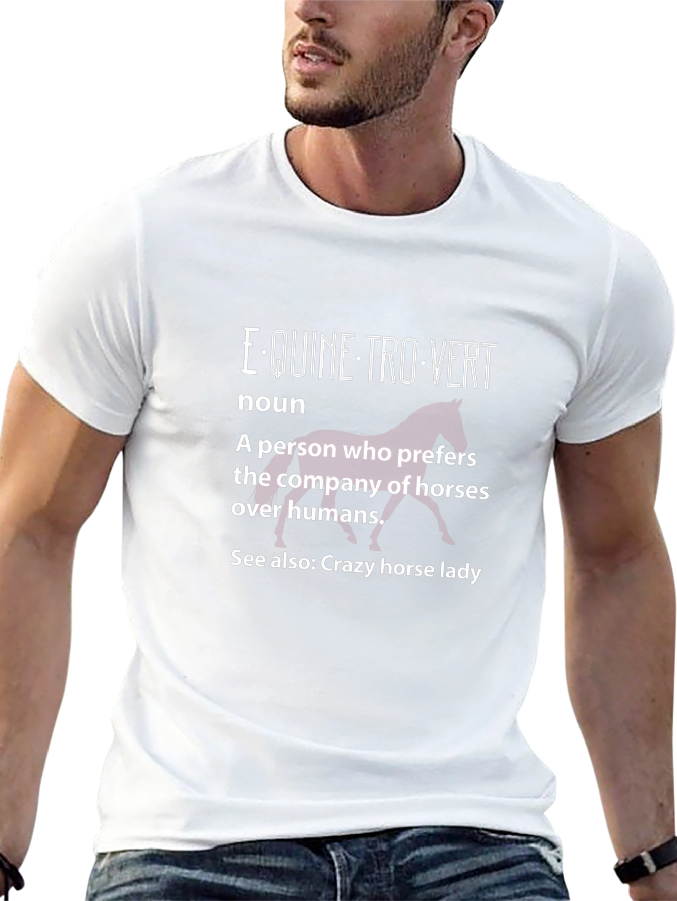Equine-trovert T-Shirt - Horse Lover Tee