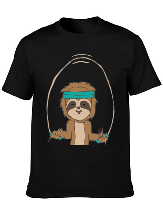 Sloth Jumping Rope Graphic Tee