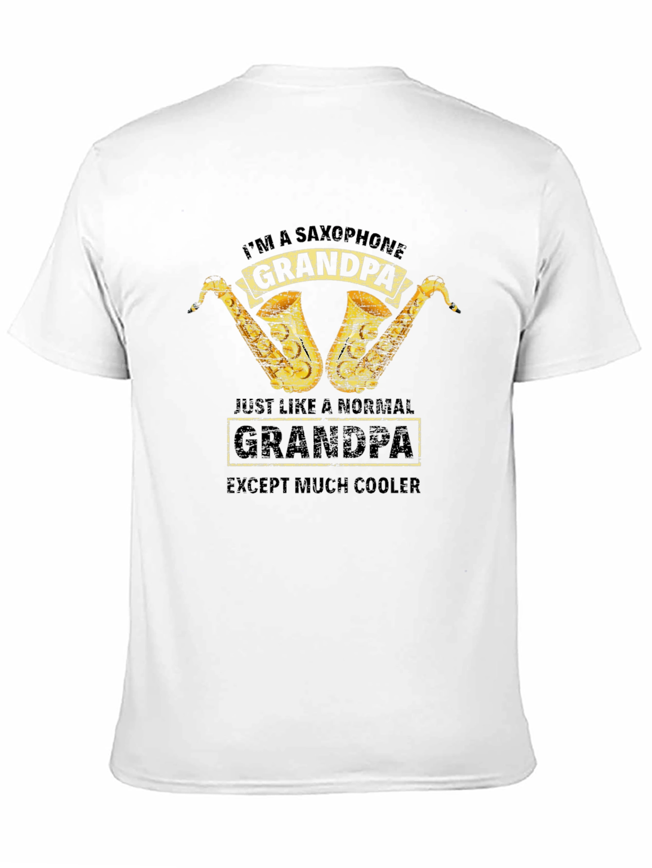 Saxophone Grandpa T-Shirt - Cool Grandpa Gift