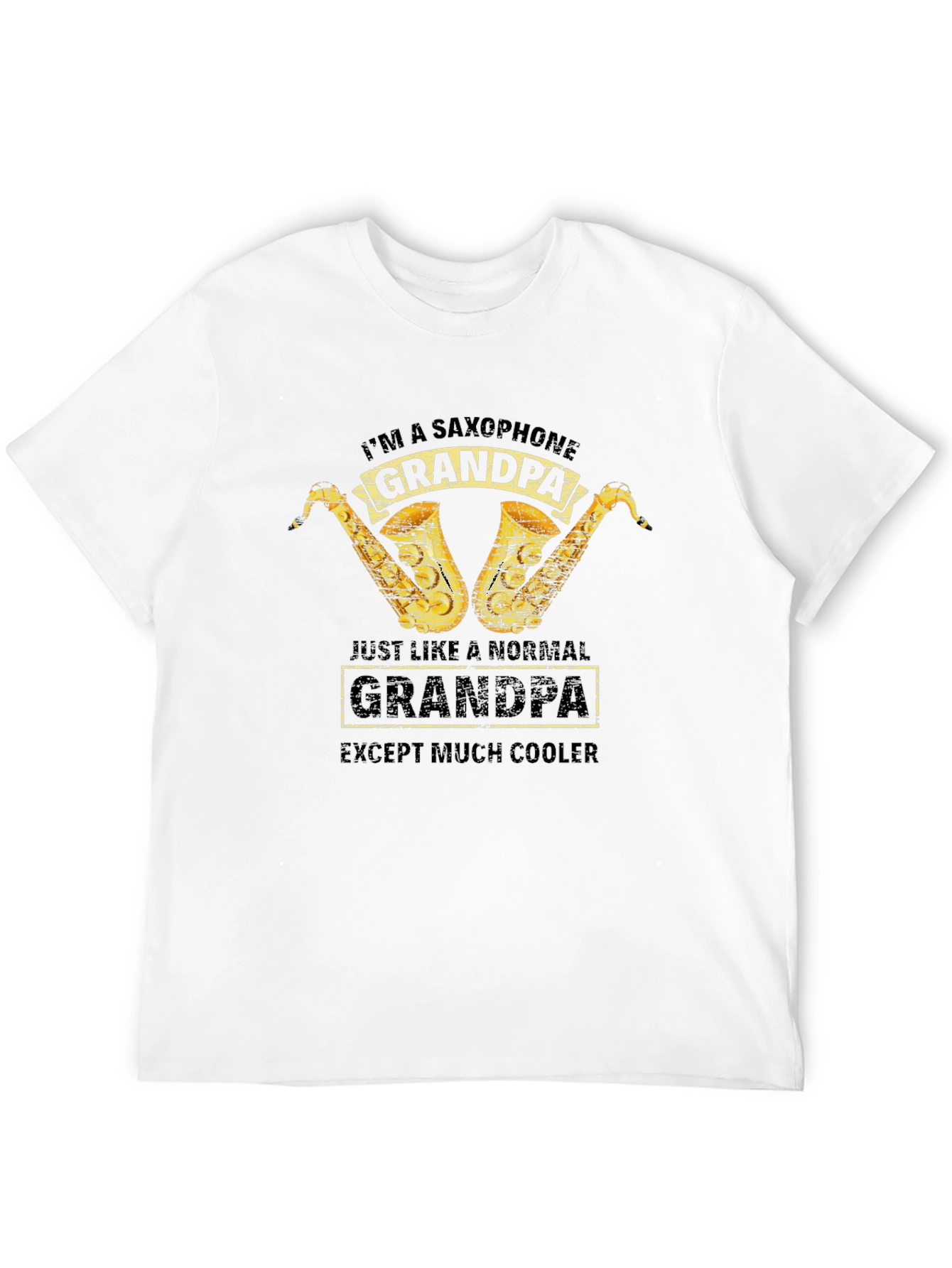 Saxophone Grandpa T-Shirt - Cool Grandpa Gift