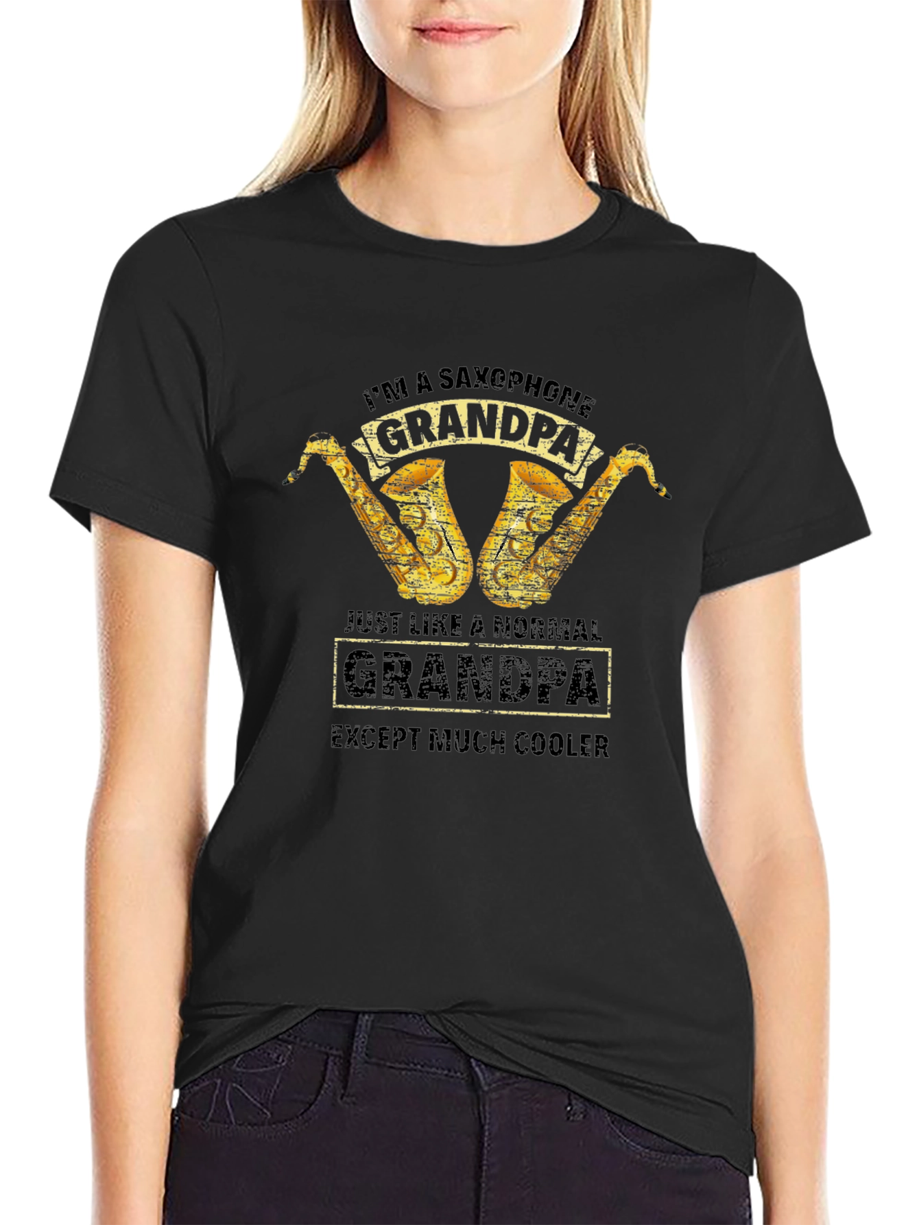 Saxophone Grandpa T-Shirt - Cool Grandpa Gift