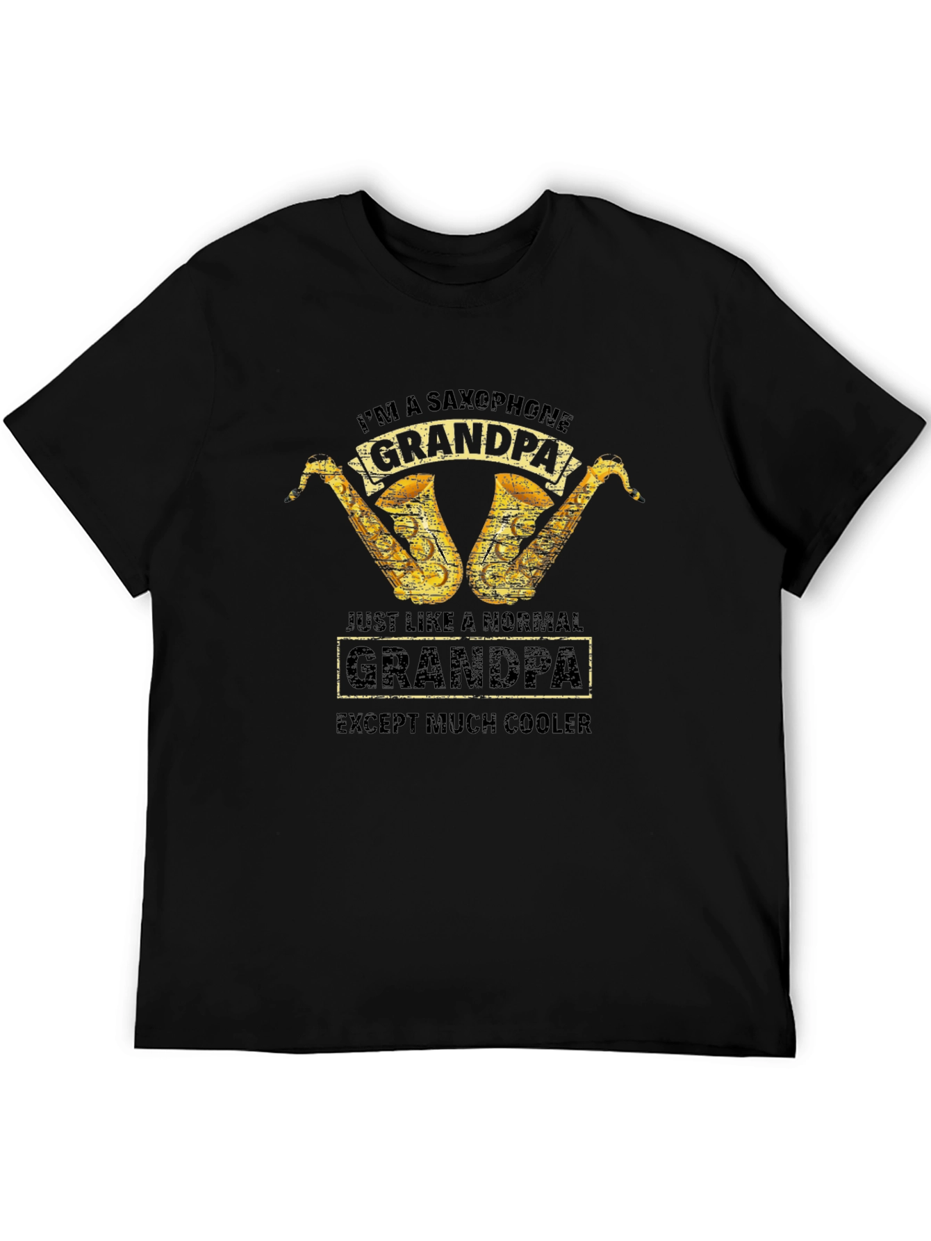 Saxophone Grandpa T-Shirt - Cool Grandpa Gift