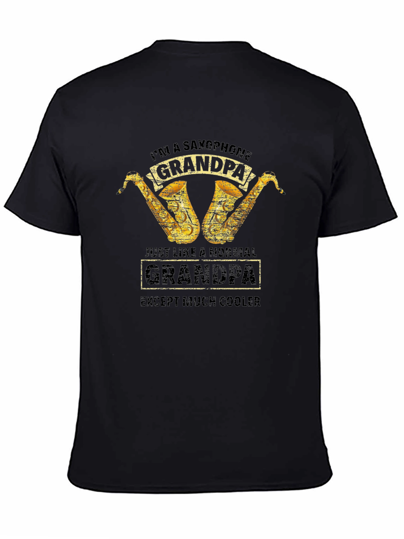 Saxophone Grandpa T-Shirt - Cool Grandpa Gift