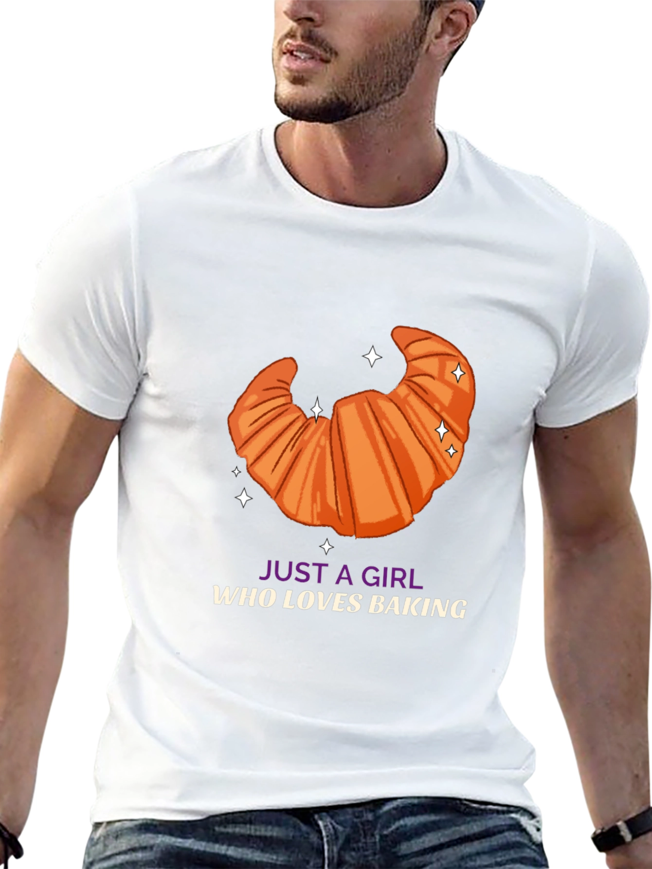 Baking Lover T-Shirt - Croissant Design