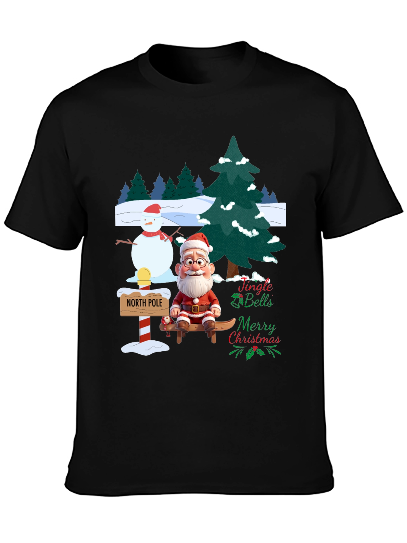 Festive Christmas Santa T-Shirt