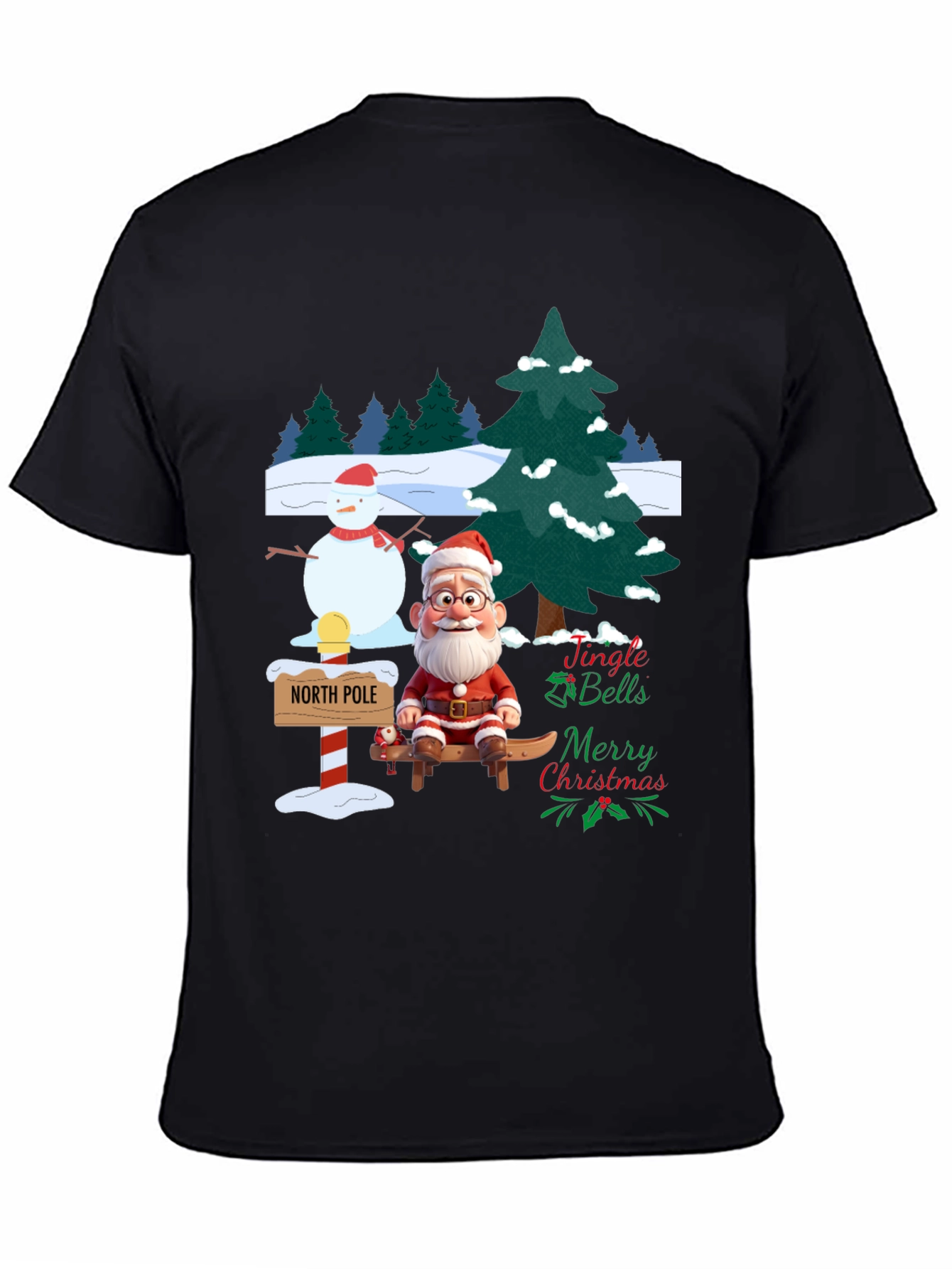 Festive Christmas Santa T-Shirt
