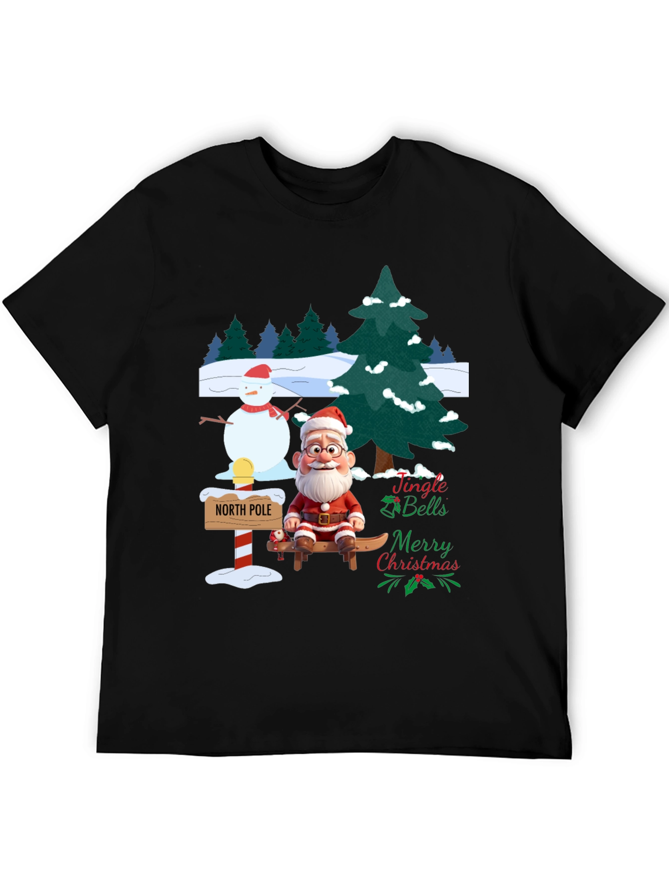 Festive Christmas Santa T-Shirt