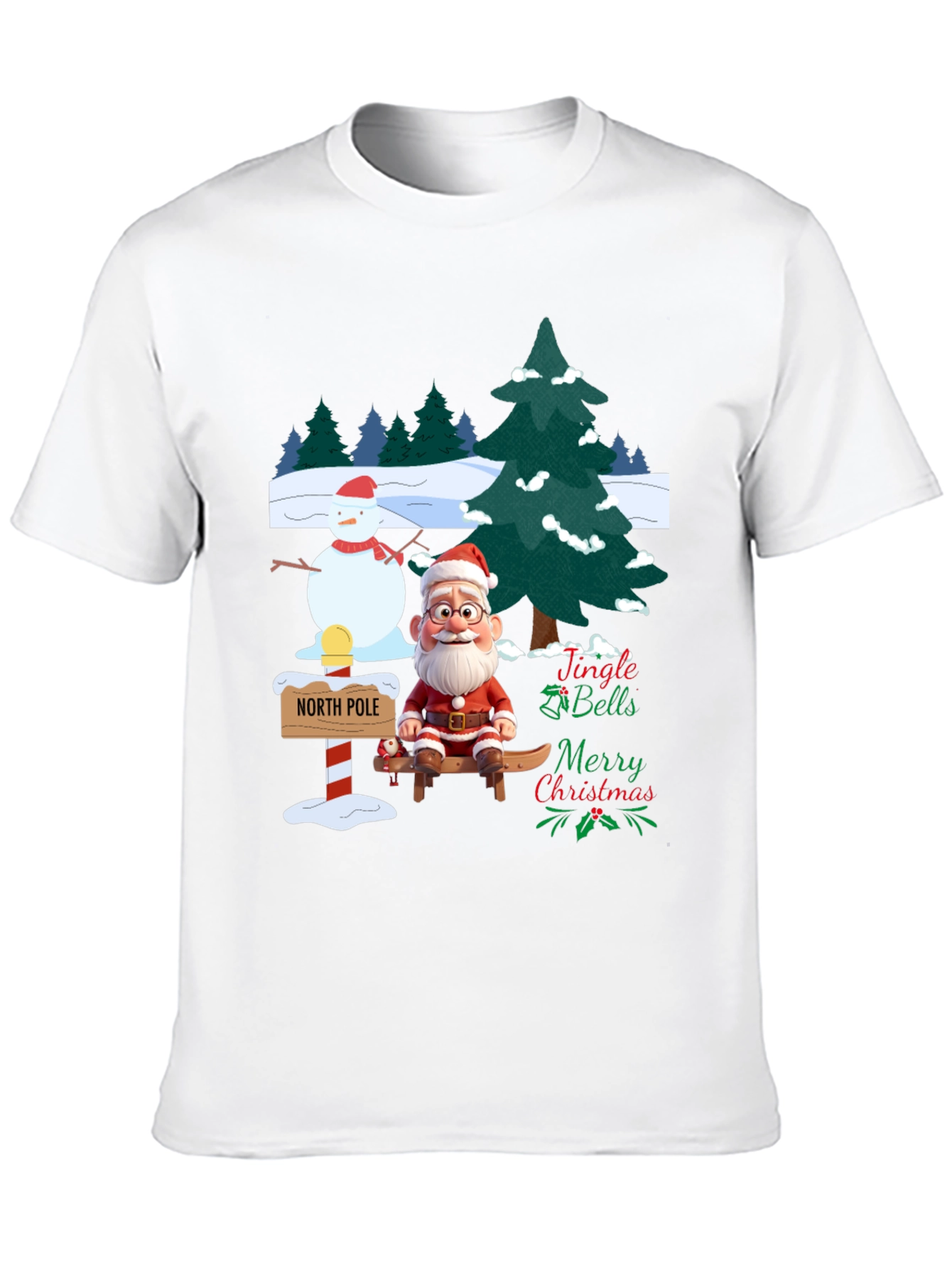Festive Christmas Santa T-Shirt