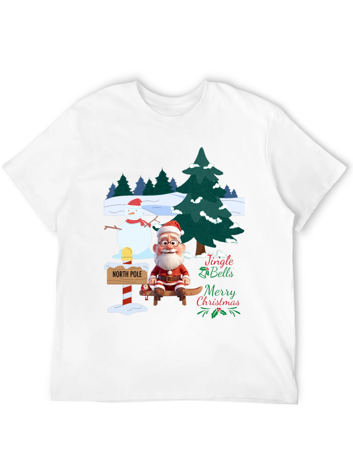 Festive Christmas Santa T-Shirt
