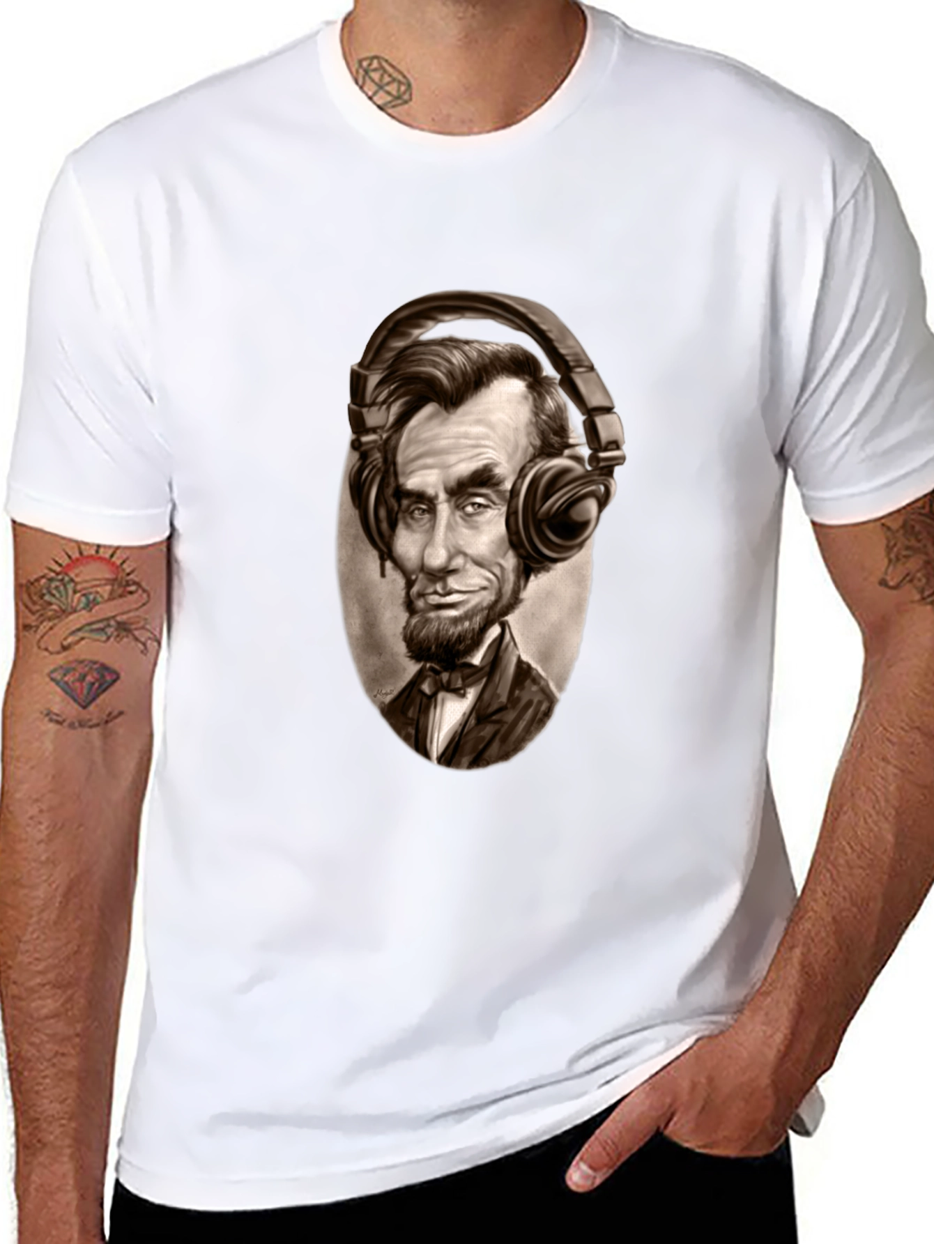Abraham Lincoln DJ Graphic Tee