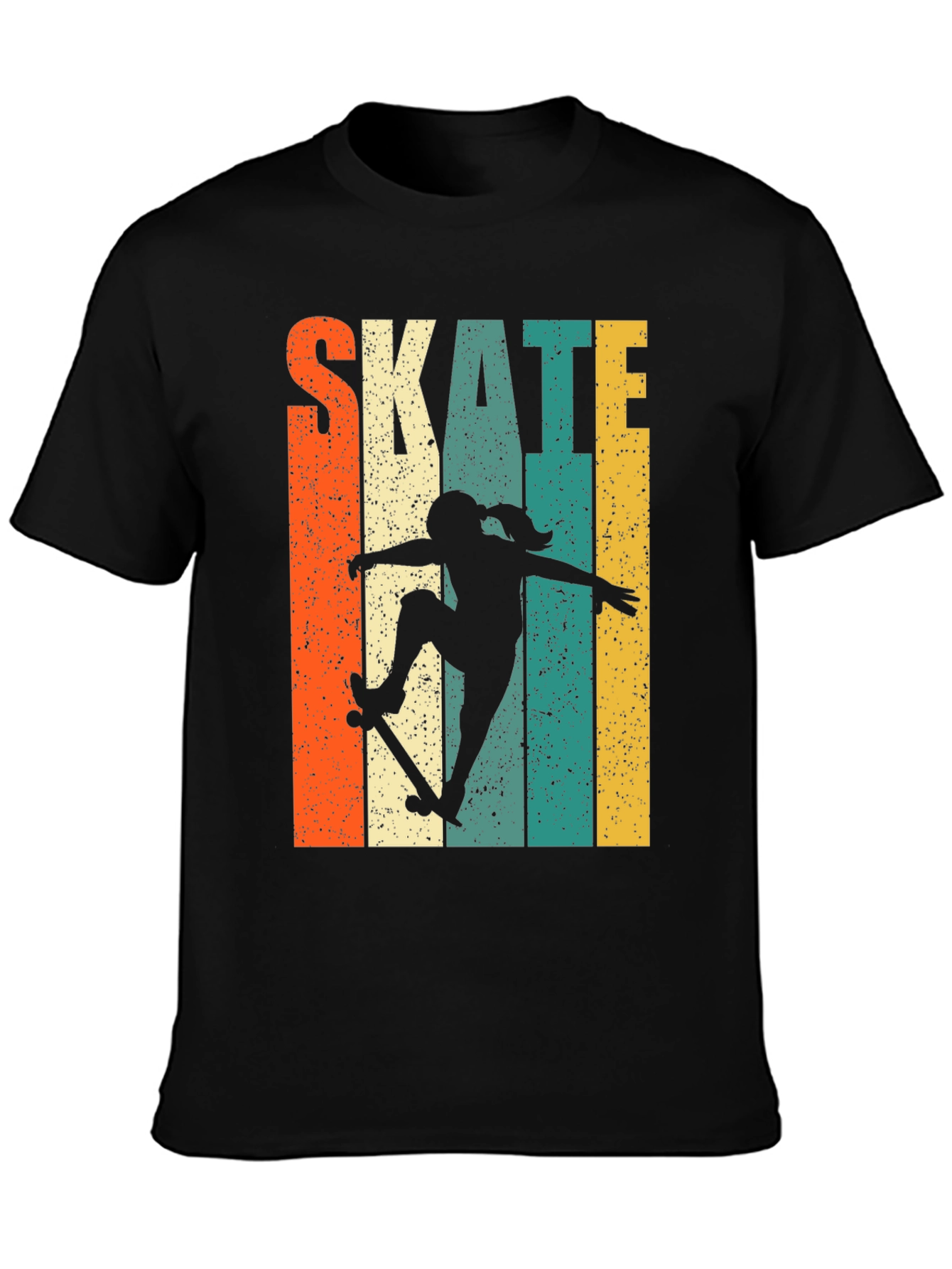 Skate Girl Retro T-Shirt - Stylish Skater Tee
