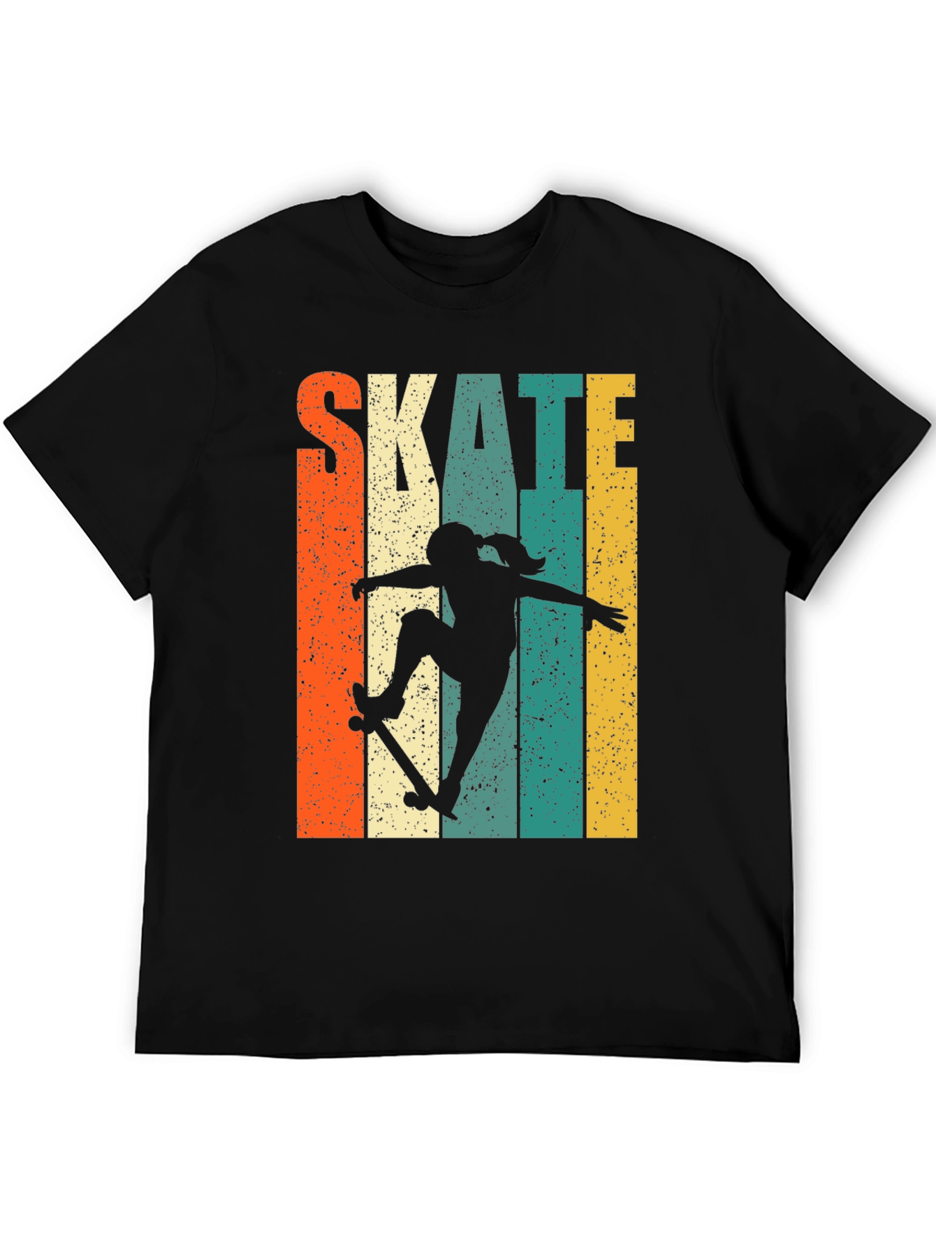 Skate Girl Retro T-Shirt - Stylish Skater Tee