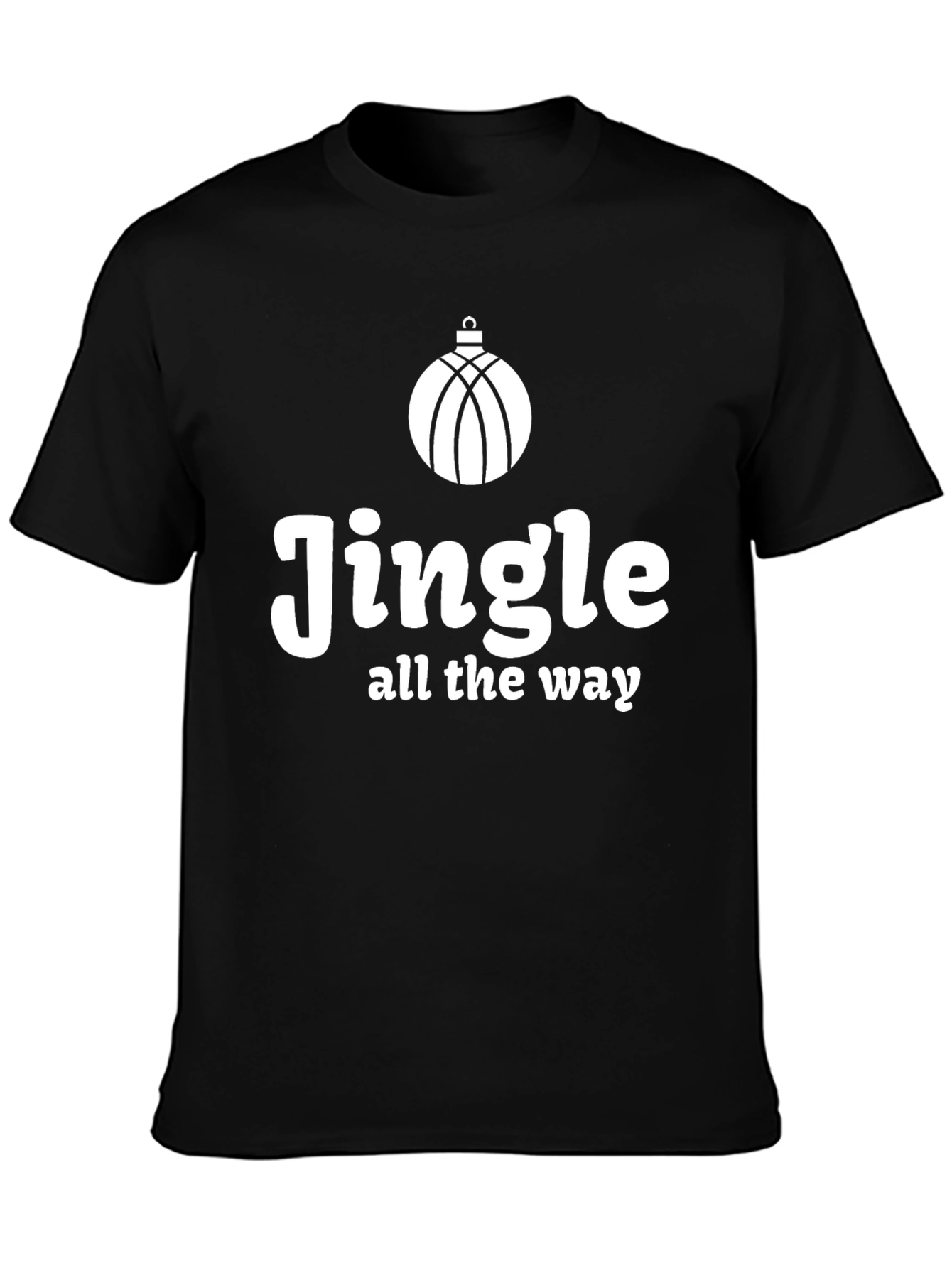 Jingle All The Way Christmas T-Shirt Black