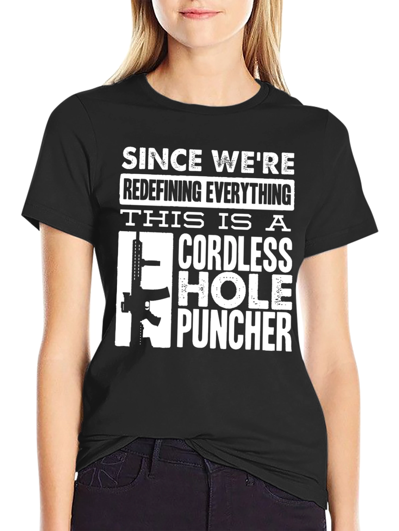 Cordless Hole Puncher Novelty T-Shirt