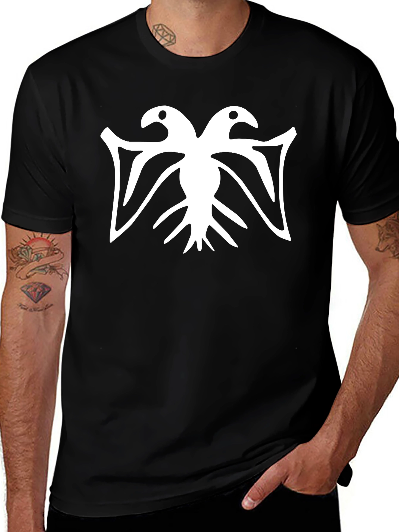 Unique Two-Headed Eagle Graphic Tee