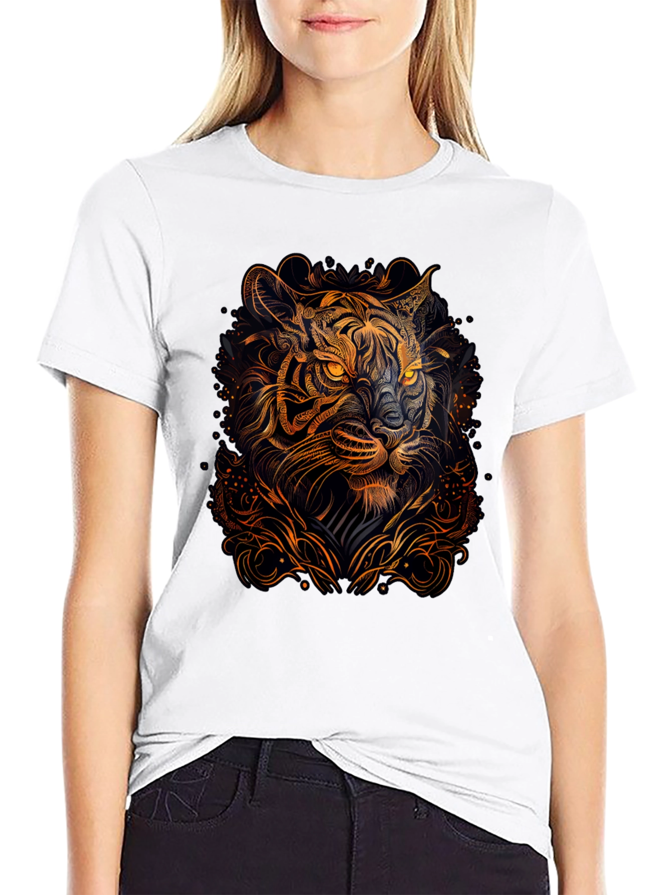 Tiger Graphic Black T-Shirt