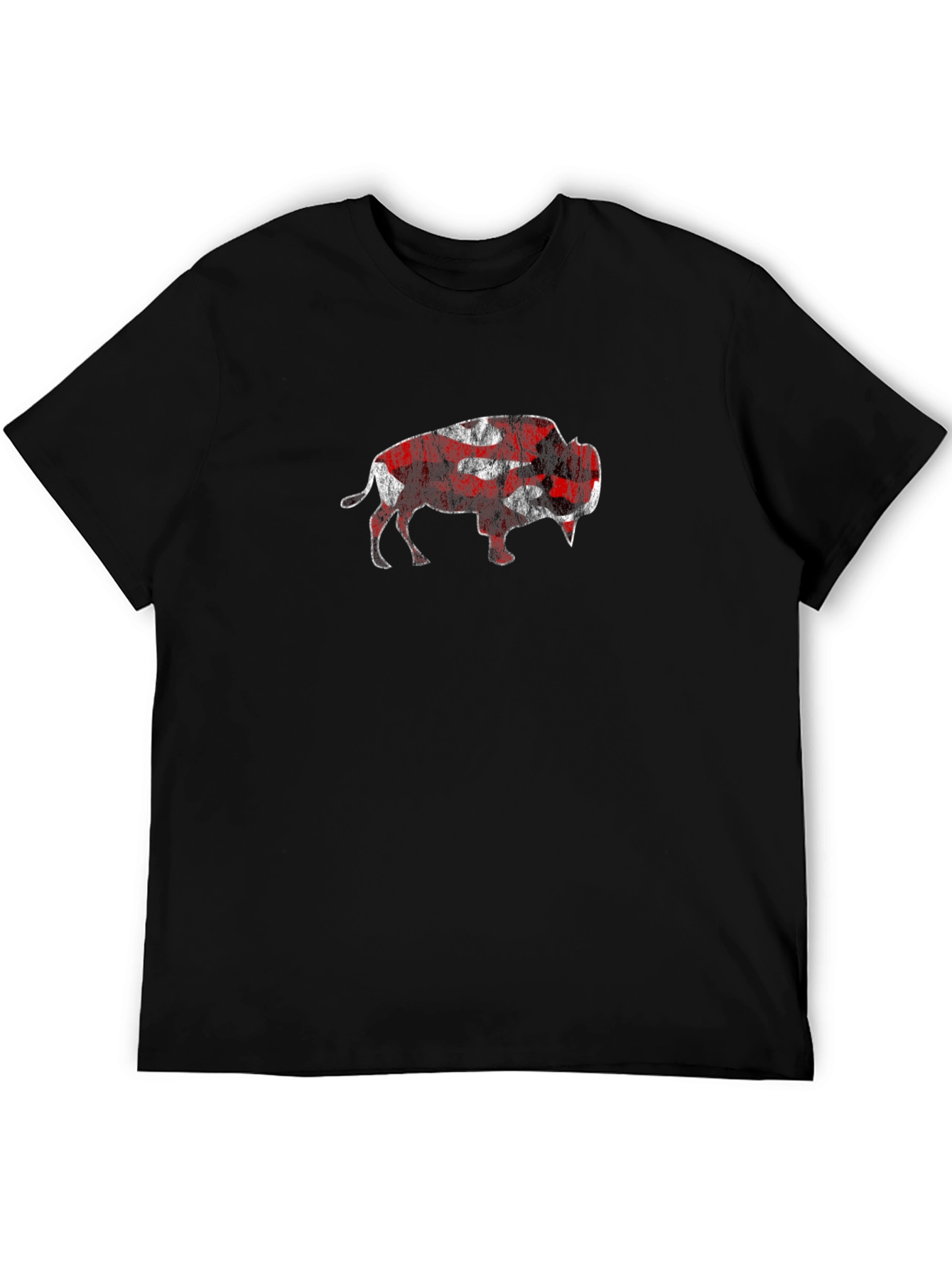 Buffalo Plaid Graphic Tee - Stylish Mens T-Shirt