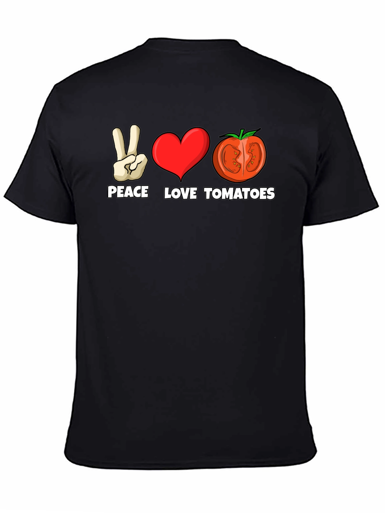 Peace Love Tomatoes Graphic T-Shirt