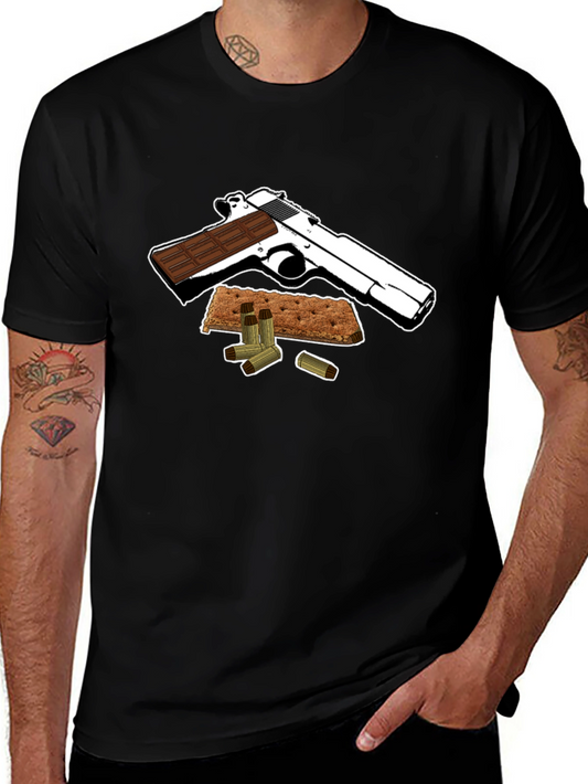 Smores Gun T-Shirt - Funny Dessert Graphic Tee