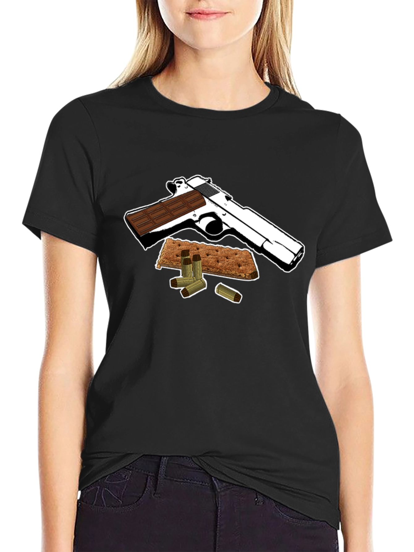 Smores Gun T-Shirt - Funny Dessert Graphic Tee