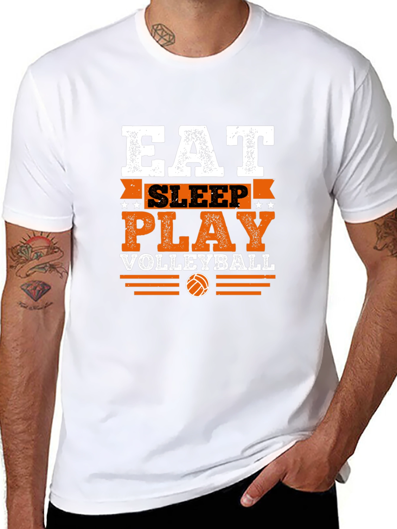 Eat Sleep Play Volleyball Graphic Tee