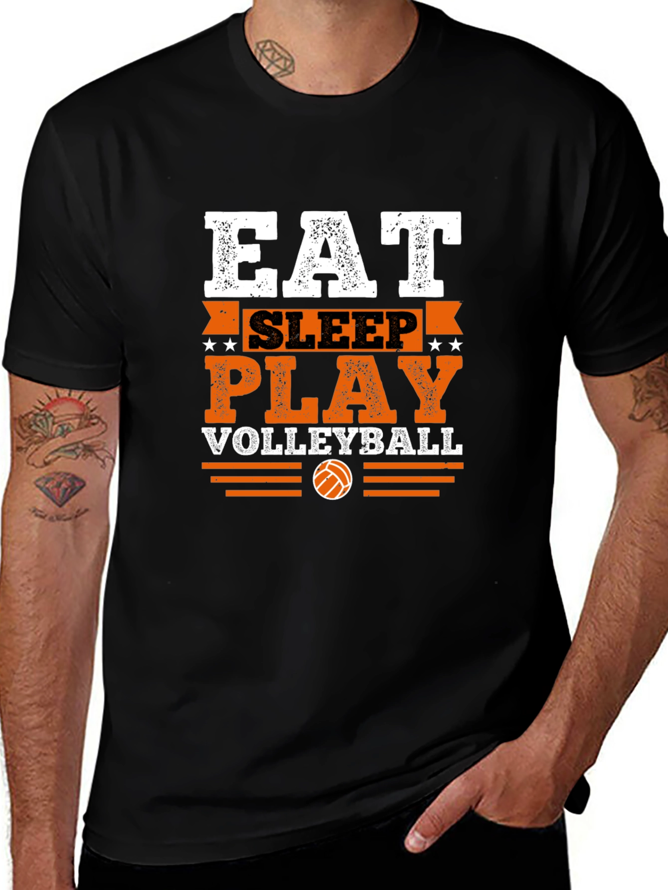 Eat Sleep Play Volleyball Graphic Tee