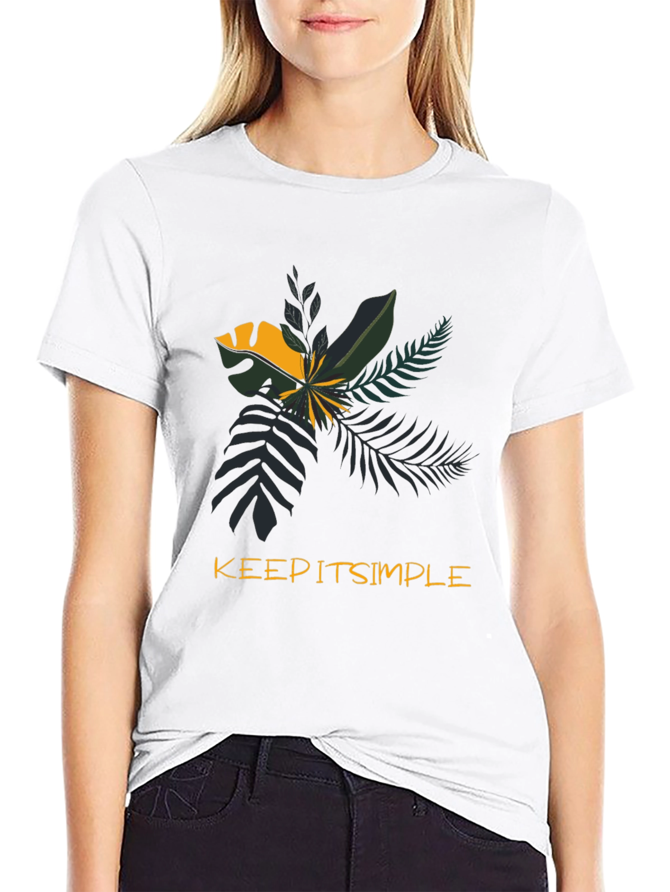 Keep It Simple Tropical Graphic Tee